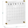image:imageMartha Stewart Grayson Acrylic Dry Erase Wall Calendar with Dry Erase Marker 14 Square Clear with Black PrintClearBlack
