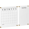 image:imageMartha Stewart Grayson Acrylic Dry Erase Wall Calendar with Dry Erase Marker 14 Square Clear with Black PrintClearBlack