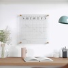 image:imageMartha Stewart Grayson Acrylic Dry Erase Wall Calendar with Dry Erase Marker 14 Square Clear with Black PrintClearBlack