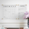 image:imageMartha Stewart Grayson Acrylic Dry Erase Wall Calendar with Dry Erase Marker 14 Square Clear with Black PrintClearBlack