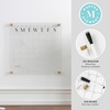 image:imageMartha Stewart Grayson Acrylic Dry Erase Wall Calendar with Dry Erase Marker 14 Square Clear with Black PrintClearBlack