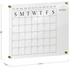 image:imageMartha Stewart Grayson Acrylic Dry Erase Wall Calendar with Dry Erase Marker 14 Square Clear with Black PrintClearBlack