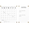 image:imageMartha Stewart Grayson Acrylic Dry Erase Wall Calendar with Dry Erase Marker 14 Square Clear with Black PrintClearBlack