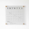 image:imageMartha Stewart Grayson Acrylic Dry Erase Wall Calendar with Dry Erase Marker 14 Square Clear with Black PrintClearBlack