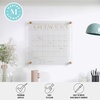 image:imageMartha Stewart Grayson Acrylic Dry Erase Wall Calendar with Dry Erase Marker 14 Square Clear with Black PrintClearGold