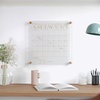 image:imageMartha Stewart Grayson Acrylic Dry Erase Wall Calendar with Dry Erase Marker 14 Square Clear with Black PrintClearGold