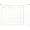 image:imageMartha Stewart Grayson Acrylic Dry Erase Wall Calendar with Dry Erase Marker 14 Square Clear with Black PrintClearGold