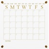 image:imageMartha Stewart Grayson Acrylic Dry Erase Wall Calendar with Dry Erase Marker 14 Square Clear with Black PrintClearGold