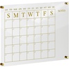 image:imageMartha Stewart Grayson Acrylic Dry Erase Wall Calendar with Dry Erase Marker 14 Square Clear with Black PrintClearGold