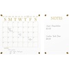 image:imageMartha Stewart Grayson Acrylic Dry Erase Wall Calendar with Dry Erase Marker 14 Square Clear with Black PrintClearGold