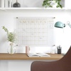 image:imageMartha Stewart Grayson Acrylic Dry Erase Wall Calendar with Dry Erase Marker 14 Square Clear with Black PrintClearGold