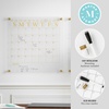 image:imageMartha Stewart Grayson Acrylic Dry Erase Wall Calendar with Dry Erase Marker 14 Square Clear with Black PrintClearGold