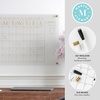 image:imageMartha Stewart Grayson Acrylic Dry Erase Wall Calendar with Dry Erase Marker 14 Square Clear with Black PrintClearGold