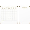 image:imageMartha Stewart Grayson Acrylic Dry Erase Wall Calendar with Dry Erase Marker 14 Square Clear with Black PrintClearGold