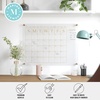 image:imageMartha Stewart Grayson Acrylic Dry Erase Wall Calendar with Dry Erase Marker 14 Square Clear with Black PrintClearGold