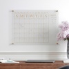 image:imageMartha Stewart Grayson Acrylic Dry Erase Wall Calendar with Dry Erase Marker 14 Square Clear with Black PrintClearGold