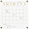 image:imageMartha Stewart Grayson Acrylic Dry Erase Wall Calendar with Dry Erase Marker 14 Square Clear with Black PrintClearGold