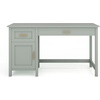 image:imageMartha Stewart Hutton Shaker Style Home Office Desk with Storage in Gray with Brushed Nickel HardwareSage FramePolished Brass Hardware