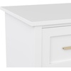 image:imageMartha Stewart Hutton Shaker Style Home Office Desk with Storage in Gray with Brushed Nickel HardwareWhitePolished Brass