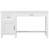 image:imageMartha Stewart Hutton Shaker Style Home Office Desk with Storage in Gray with Brushed Nickel HardwareWhitePolished Brass