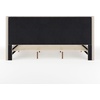 image:imageMartha Stewart Kay Low Profile Platform Bed with Wingback Headboard Channel Stitched Faux Linen Upholstery No Box Spring Needed Queen BeigeBeige FabricWalnut Legs