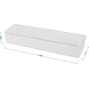 image:imageMartha Stewart Kerry Plastic Stackable Office Desk Drawer Organizers 3 x 3 12 Pack with Gold Trim12 x 3