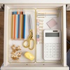 image:imageMartha Stewart Kerry Plastic Stackable Office Desk Drawer Organizers 3 x 3 12 Pack with Gold Trim12 x 6