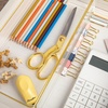 image:imageMartha Stewart Kerry Plastic Stackable Office Desk Drawer Organizers 3 x 3 12 Pack with Gold Trim12 x 6