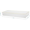 image:imageMartha Stewart Kerry Plastic Stackable Office Desk Drawer Organizers 3 x 3 12 Pack with Gold Trim15 x 6