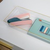 image:imageMartha Stewart Kerry Plastic Stackable Office Desk Drawer Organizers 3 x 3 12 Pack with Gold Trim15 x 6