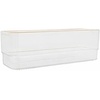 image:imageMartha Stewart Kerry Plastic Stackable Office Desk Drawer Organizers 3 x 3 12 Pack with Gold Trim6 x 3