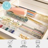 image:imageMartha Stewart Kerry Plastic Stackable Office Desk Drawer Organizers 3 x 3 12 Pack with Gold Trim9 x 3