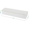 image:imageMartha Stewart Kerry Plastic Stackable Office Desk Drawer Organizers 3 x 3 12 Pack with Gold Trim9 x 3