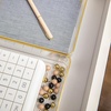 image:imageMartha Stewart Kerry Plastic Stackable Office Desk Drawer Organizers 3 x 3 12 Pack with Gold Trim9 x 6