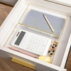 image:imageMartha Stewart Kerry Plastic Stackable Office Desk Drawer Organizers 3 x 3 12 Pack with Gold Trim9 x 6