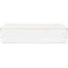 image:imageMartha Stewart Kerry Plastic Stackable Office Desk Drawer Organizers 3 x 3 12 Pack with Gold Trim9 x 6
