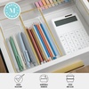 image:imageMartha Stewart Kerry Plastic Stackable Office Desk Drawer Organizers Set of 8 with Gold TrimSet of 5