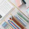 image:imageMartha Stewart Kerry Plastic Stackable Office Desk Drawer Organizers Set of 8 with Gold TrimSet of 5