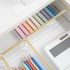 image:imageMartha Stewart Kerry Plastic Stackable Office Desk Drawer Organizers Set of 8 with Gold TrimSet of 5