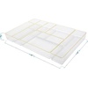 image:imageMartha Stewart Kerry Plastic Stackable Office Desk Drawer Organizers Set of 8 with Gold TrimSet of 8