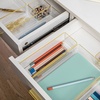 image:imageMartha Stewart Kerry Plastic Stackable Office Desk Drawer Organizers Set of 8 with Gold TrimSet of 8
