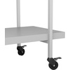 image:imageMartha Stewart Liam 2Tier Mobile Office Storage and Printer Cart in Gray with Brushed Nickel FrameGrayBrushed Nickel Frame