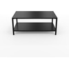 image:imageMartha Stewart Lily Pond AllWeather Patio Coffee Table with Lower Display Shelf and Steel Frame in Black