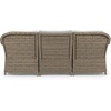 image:imageMartha Stewart Lily Pond IndoorOutdoor 3Seat Patio Sofa and Ottoman in Weathered Gray Rattan Wicker with AllWeather Gray Back Seat and Ottoman Cushions