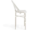image:imageMartha Stewart Lily Pond IndoorOutdoor Stackable Bar Stools with Natural Woodgrain Aluminum Frame Finish BlackWhite Woven Rattan Backrests and Seats Set of 2Gray  WhiteGray Frame