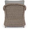 image:imageMartha Stewart Lily Pond IndoorOutdoor Weathered Gray Rattan Wicker Patio Club Chair with AllWeather Gray Back and Seat Cushions 300 Lb Static Weight CapacitySet of 1