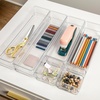 image:imageMartha Stewart Miles Plastic Stackable Office Desk Drawer Organizers Set of 6 ClearClear