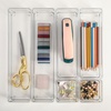 image:imageMartha Stewart Miles Plastic Stackable Office Desk Drawer Organizers Set of 6 ClearClear