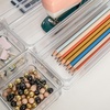 image:imageMartha Stewart Miles Plastic Stackable Office Desk Drawer Organizers Set of 6 ClearClear