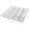 image:imageMartha Stewart Miles Plastic Stackable Office Desk Drawer Organizers Set of 6 ClearClear